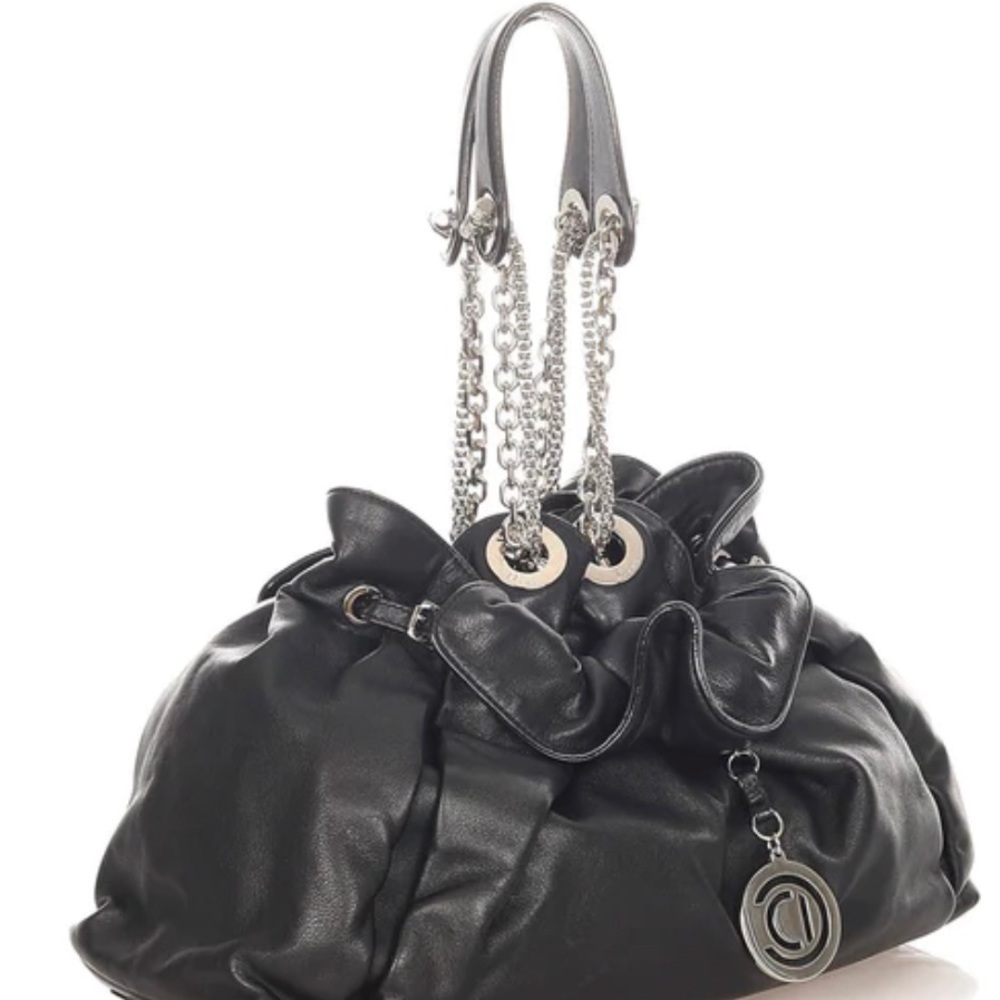 Christian Dior Le Trente Black Leather Bag